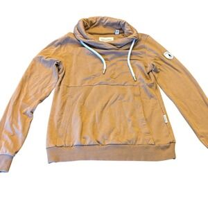 Wanakome Hestia | Womens M | Cowl Neck | Ginger Brown Tan | Rope Drawstring